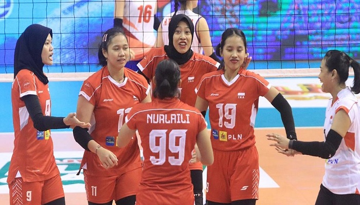 Tim Voli Putri Indonesia Kewalahan Di SEA V League 2024